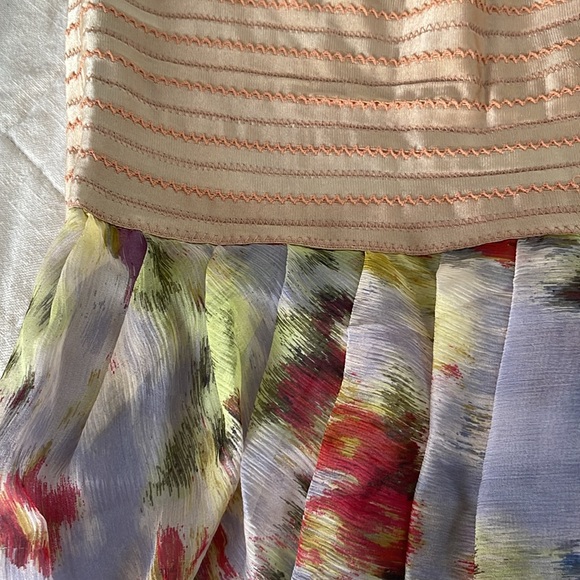 Silk Strapless Elizabeth and James Tulip Hem Dress - Picture 4 of 11